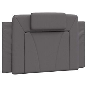 vidaXL gavlpude Viana 80 cm kunstl&aelig;der gr&aring;