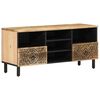 vidaXL tv-bord 100x33x46 cm massivt mangotr&aelig;