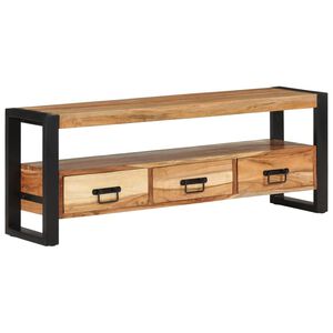 vidaXL tv-bord 120x30x45 cm massivt akacietr&aelig;