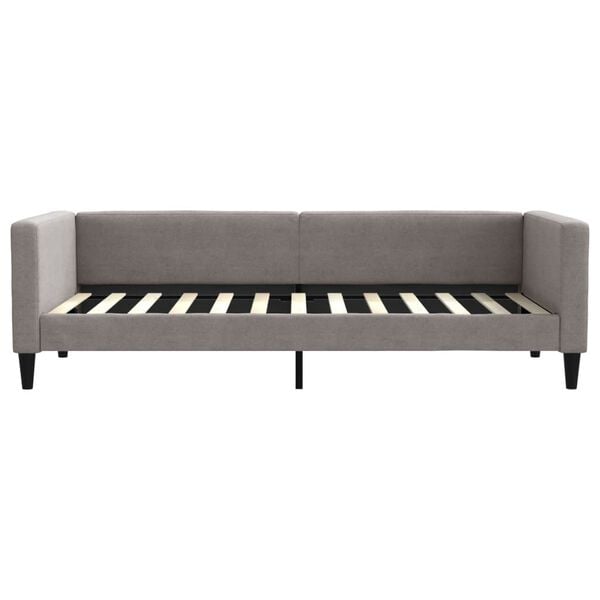 vidaXL daybed 90x200 cm stof gråbrun
