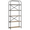 vidaXL Bogreol 5 niveauer 80 x 30 x 183 cm Konstrueret tr&aelig;