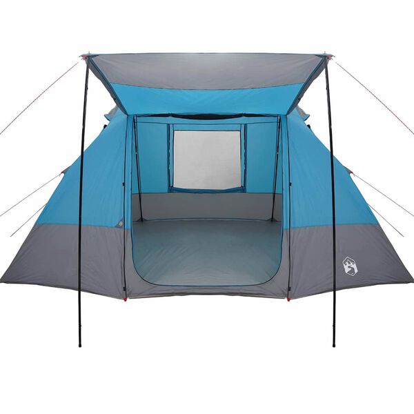 vidaXL Camping telt med tag med opbevaring Blå 482 x 360 x 227 cm taft