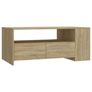 vidaXL sofabord 102x55x42 cm konstrueret tr&aelig; sonoma-eg