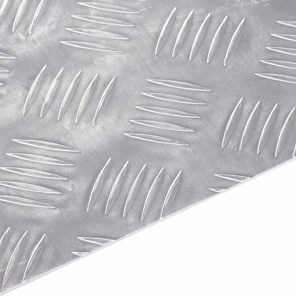 vidaXL Trappe Tread Rektangul&aelig;r 2 pcs S&oslash;lv 40 x 30 cm Aluminium