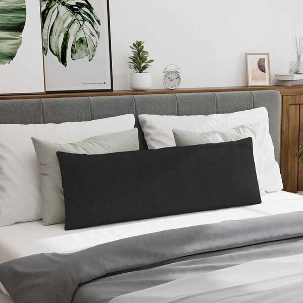 vidaXL Sofapuder 2 pcs Sort 120 x 40 cm Stof