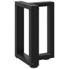 vidaXL sofabordsben T-formet 2 stk. sort 38x25x(42-43) cm st&aring;l