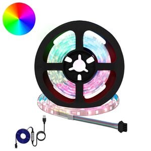 vidaXL LED Strip 2 pcs Sort og Gennemsigtig 1000 mm Kobber og plastik