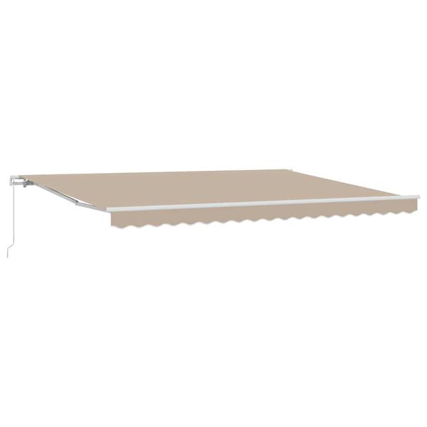 vidaXL Markise Beige 450 x 300 x 165 cm Polyester og metal