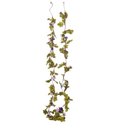 vidaXL kunstige blomsterguirlander 6 stk. 215 cm lyslilla