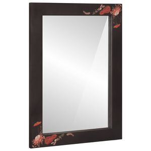 vidaXL Spejl V&aelig;gmonteret med spejl Flerfarvet 70 x 50 x 3 cm Glas