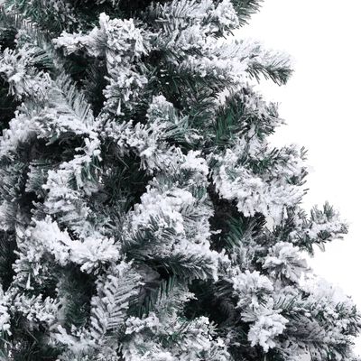 vidaXL kunstigt juletræ med puddersne 300 cm PVC grøn
