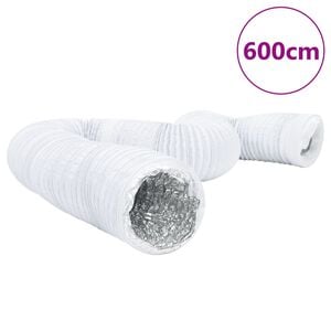 vidaXL ventilationsslange 6 m Ø15 cm aluminium og PVC