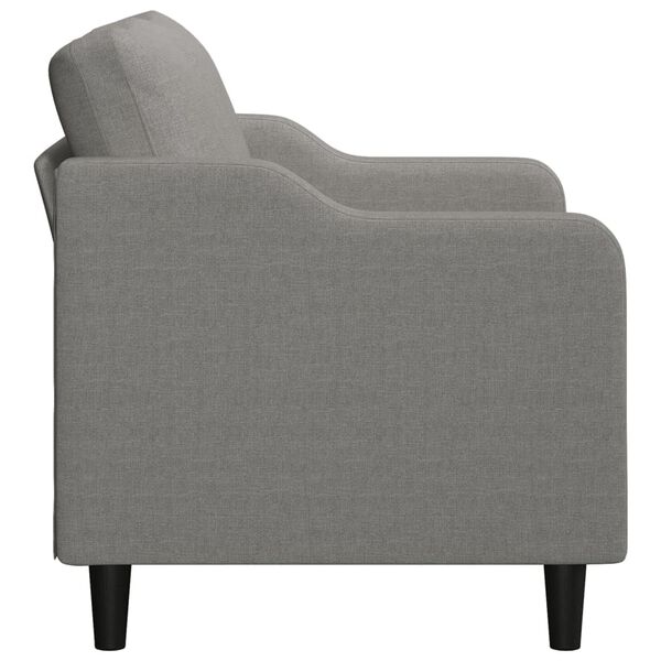 vidaXL 2-personers sofa 120 cm stof m&oslash;rkegr&aring;