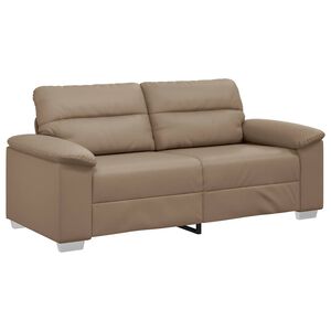 vidaXL 2-personers sofa cappuccino 180x81x84 cm kunstl&aelig;der
