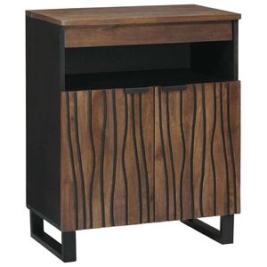 vidaXL Sideboard Brun 60 x 33 x 75 cm Massivt mangotr&aelig;