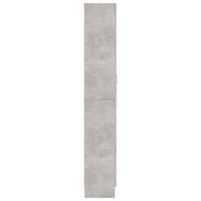 vidaXL vitrineskab 82,5x30,5x185,5 cm spånplade betongrå