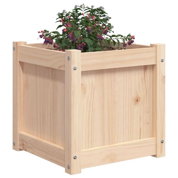 vidaXL plantekasse 40x40x40 cm massivt fyrretræ