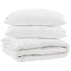 vidaXL Dyne med pude 3 stk. Hvid Mikrofiber