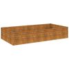 vidaXL h&oslash;jbed 195x100x36 cm cortenst&aring;l