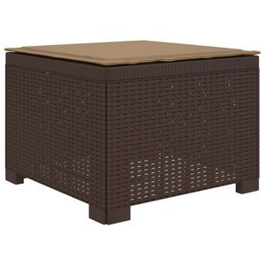 vidaXL 1-personers Havem&oslash;belsofa med Pude Rattan Look PP Brun