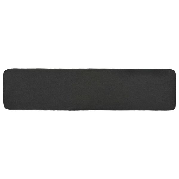 vidaXL taburet 120x28x26 cm stof m&oslash;rkegr&aring;