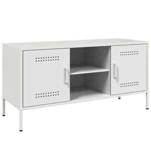 vidaXL tv-bord 100,5x39x50,5 cm st&aring;l sort