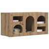 vidaXL TV-skab Artisan Egetr&aelig; 80 x 35 x 40 cm Konstrueret tr&aelig;