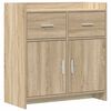 vidaXL Sideboard Sonoma-eg 75 x 36 x 80 cm Konstrueret tr&aelig;
