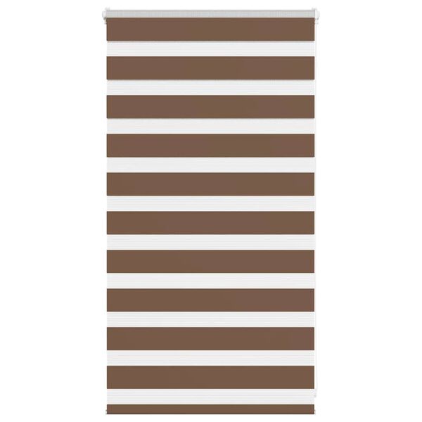 vidaXL zebragardin brun 90x100 cm stofbredde 85,9 cm polyester