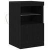 vidaXL LED Sideboard Sort eg 41 x 37 x 67 cm Konstrueret tr&aelig;