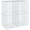 vidaXL gabionkurv med cover 200x100x200 cm galvaniseret jern