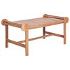 vidaXL sofabord 100 x 50 x 45 cm massivt teaktr&aelig;