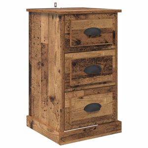 vidaXL Natskab Gammelt tr&aelig; 39 x 39 x 67,5 cm Konstrueret tr&aelig;