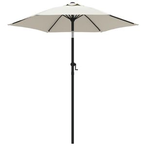 vidaXL parasol 200 x 224 cm aluminium sandfarvet
