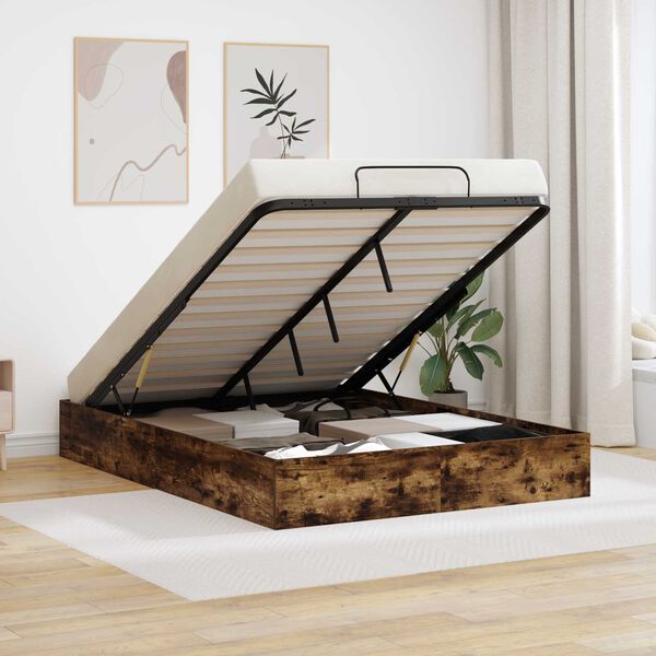 vidaXL Ottoman Sengestel R&oslash;get Eg 193 x 120 x 25 cm Konstrueret tr&aelig;