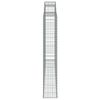 vidaXL buede gabionkurve 5 stk. 300x30x180/200 cm galvaniseret jern