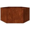 vidaXL plantekasse 90x90x45 cm cortenst&aring;l rustfarvet