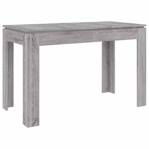 vidaXL spisebord 120x60x76 cm konstrueret tr&aelig; gr&aring; sonoma-eg