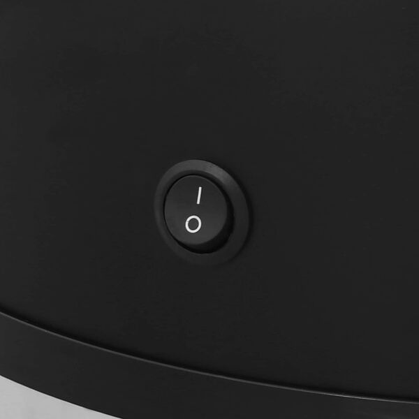 vidaXL Affaldskurve Sort Rustfrit st&aring;l