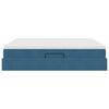 vidaXL Seng med opbevaring og madras M&oslash;rk bl&aring; 180 x 200 cm Fl&oslash;jl