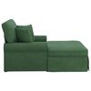 vidaXL Chaise lounge med volant med pude Jungle Gr&oslash;n 91 x 157 x 91 cm