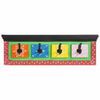 vidaXL Jakkeholder Sort 80 x 25 x 2 cm Massivt mangotr&aelig;