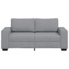 vidaXL 2-personers sofa 180x77x82 cm stof lysegr&aring;