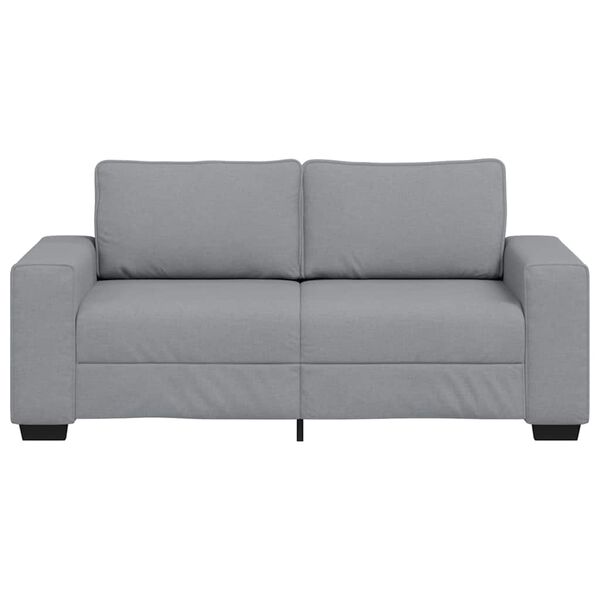 vidaXL 2-personers sofa 180x77x82 cm stof lysegr&aring;