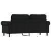 vidaXL 2-personers sofa 140 cm kunstl&aelig;der sort