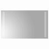 vidaXL LED badev&aelig;relsesspejl Transparent 50 x 30 cm h&aelig;rdet glas