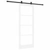 vidaXL Skyded&oslash;r ORKDAL Hvid og sort 83 x 211 cm