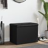 vidaXL opbevaringsb&aelig;nk 62x42x45 cm konstrueret tr&aelig; sort