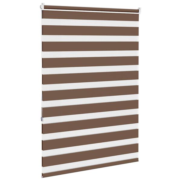 vidaXL zebragardin brun 110x150 cm stofbredde 105,9 cm polyester