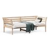 vidaXL daybed med reol uden madras 75x190 cm massivt fyrretr&aelig;